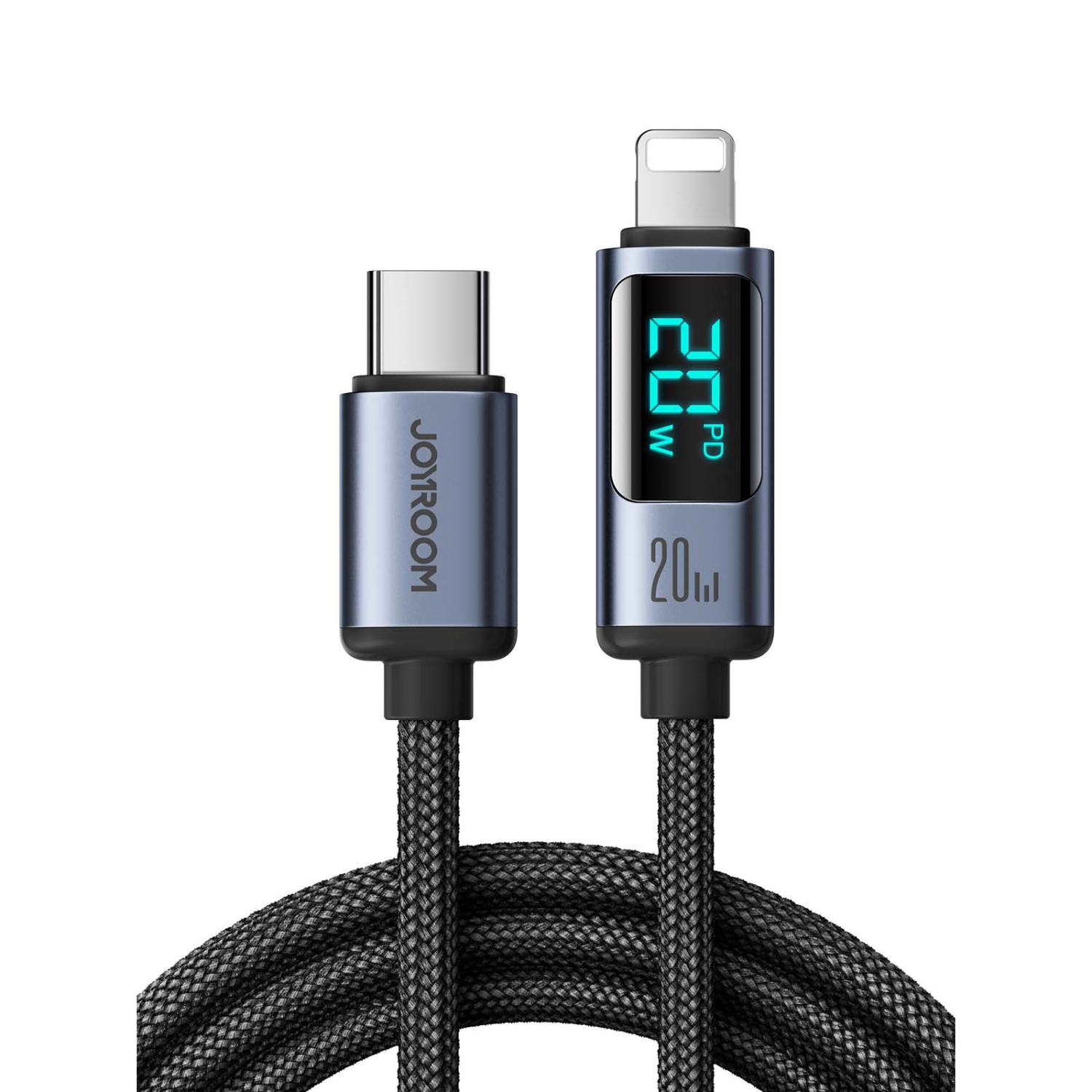 Braided USB Data Cable with Display Braided USB Data Cable with Display